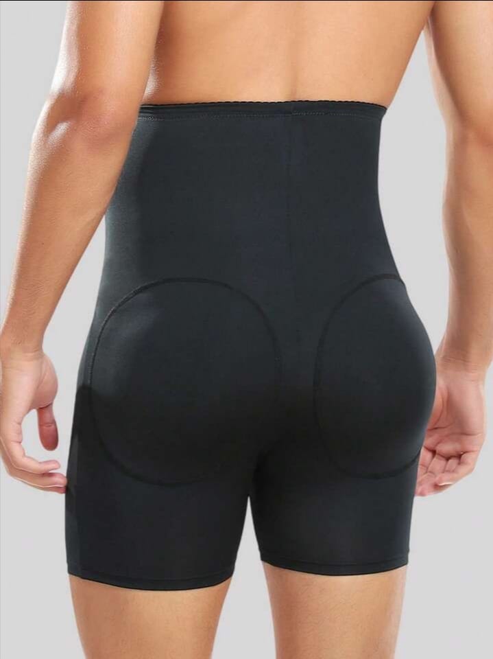Men's High-Waist Compression Shapewear Shorts – Waist Trainer Tummy Control Boxer
